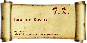 Tenczer Kevin névjegykártya